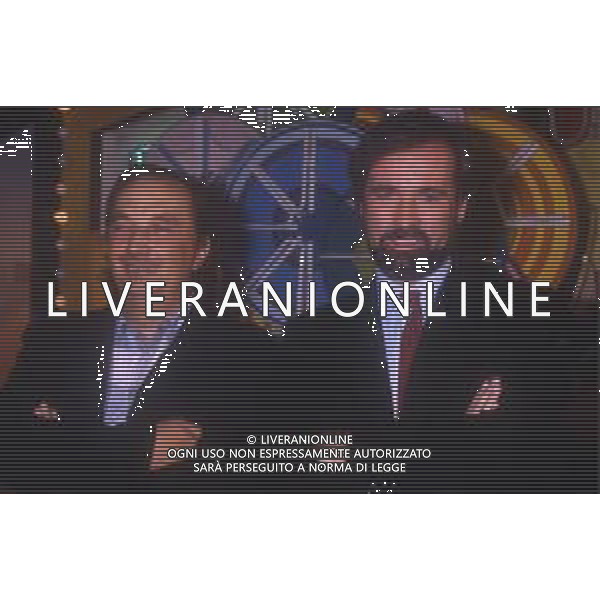 RETROSPETTIVA ANTONIO RICCI AUTORE TELEVISIVO NELLA FOTO ANTONIO GREGGIO CON BEPPE RECCHIA AG ALDO LIVERANI SAS 