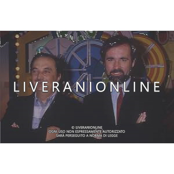 RETROSPETTIVA ANTONIO RICCI AUTORE TELEVISIVO NELLA FOTO ANTONIO GREGGIO CON BEPPE RECCHIA AG ALDO LIVERANI SAS 