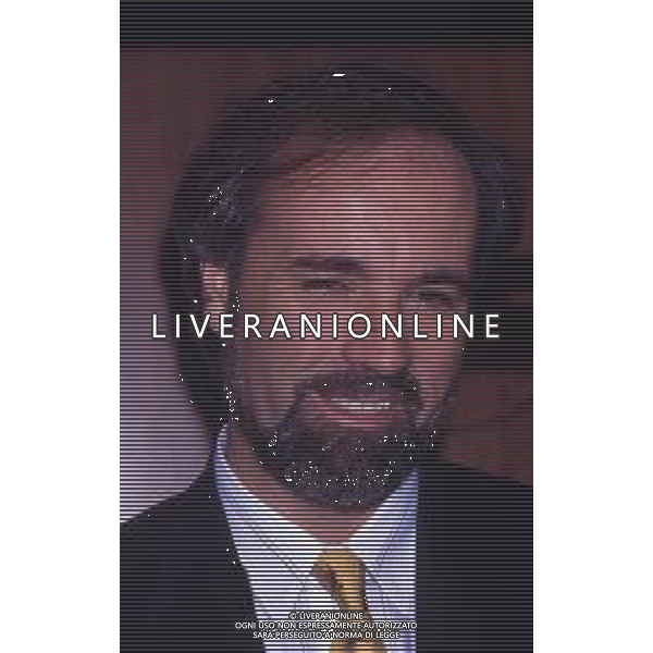 RETROSPETTIVA ANTONIO RICCI AUTORE TELEVISIVO NELLA FOTO ANTONIO RICCI NELL\'ANNO 1990 AG ALDO LIVERANI SAS