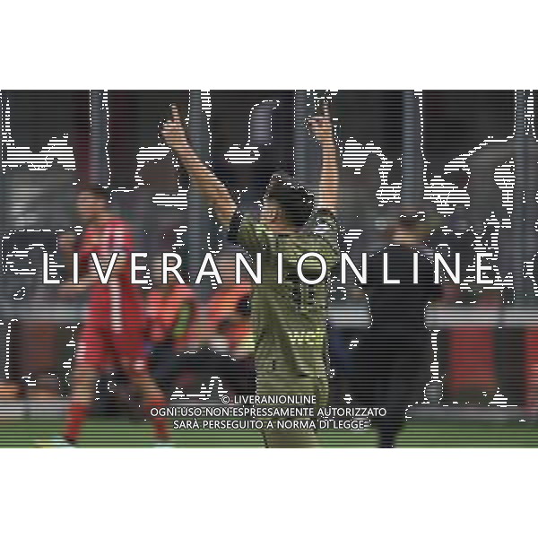 Brahim Diaz (Milan) esulta dopo il gol dell\'1 a 0 Milan vs Monza Milano 22-10-2022 Stadio Giuseppe Meazza - San Siro Campionato Serie A TIM - 11a giornata foto Roberto Garavaglia/ag. Aldo Liverani sas