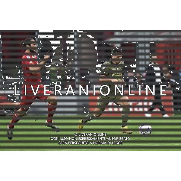 la progressione di Brahim Diaz (Milan) che ha portato al gol dell\'1 a 0 Milan vs Monza Milano 22-10-2022 Stadio Giuseppe Meazza - San Siro Campionato Serie A TIM - 11a giornata foto Roberto Garavaglia/ag. Aldo Liverani sas / AGENZIA ALDO LIVERANI SAS