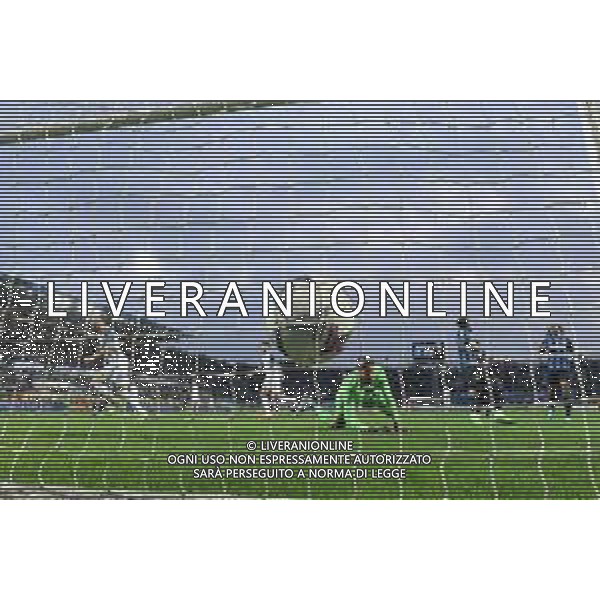 TVRG Mattia Zaccagni (Lazio) segna il gol dell\'1 a 0 Atalanta vs Lazio Bergamo 23-10-2022 Gewiss Stadium - Stadio Atleti Azzurri d\'Italia Campionato Serie A TIM - 11a giornata foto Roberto Garavaglia/ag. Aldo Liverani sas / AGENZIA ALDO LIVERANI SAS