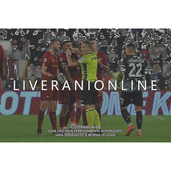 Roma vs Napoli Campionato Serie A TIM - 11 Giornata Stadio Olimpico - Roma 23-10-2022 nella foto Proteste Roma con arbitro Irrati ©Federico Gaetano / AGENZIA ALDO LIVERANI SAS