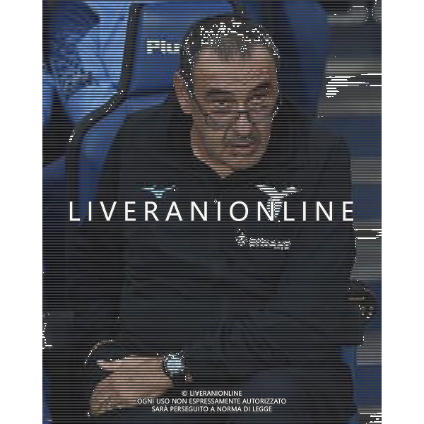TVRG Maurizio Sarri allenatore Lazio Atalanta vs Lazio Bergamo 23-10-2022 Gewiss Stadium - Stadio Atleti Azzurri d\'Italia Campionato Serie A TIM - 11a giornata foto Roberto Garavaglia/ag. Aldo Liverani sas/ AGENZIA ALDO LIVERANI SAS