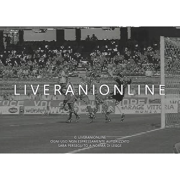 11-06-1989 MONZA CAMPIONATO DI CALCIO SERIE B MONZA TARANTO 2-1 NELLA FOTO GOAL PIERLUIGI CASIRAGHI AG ALDO LIVERANI SAS