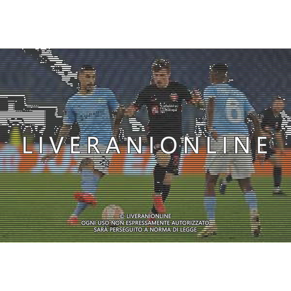 Lazio vs Midtjylland Europa League - 5 Giornata Stadio Olimpico - Roma 27-10-2022 nella foto Zaccagni e Dreyer ©Federico Gaetano/AGENZIA ALDO LIVERANI SAS