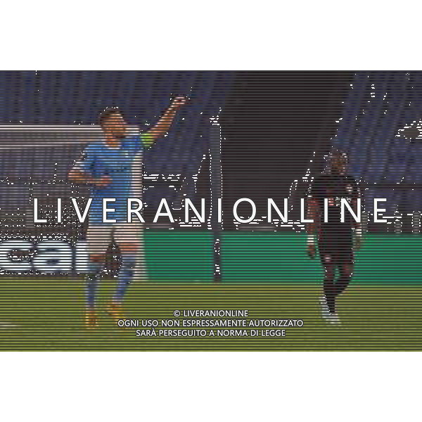 Lazio vs Midtjylland Europa League - 5 Giornata Stadio Olimpico - Roma 27-10-2022 nella foto Esultanza Lazio dopo il gol di Sergej Milinkovic Savic ©Federico Gaetano/AGENZIA ALDO LIVERANI SAS