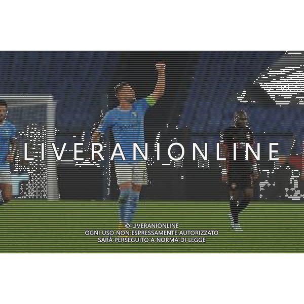 Lazio vs Midtjylland Europa League - 5 Giornata Stadio Olimpico - Roma 27-10-2022 nella foto Esultanza Lazio dopo il gol di Sergej Milinkovic Savic ©Federico Gaetano/AGENZIA ALDO LIVERANI SAS