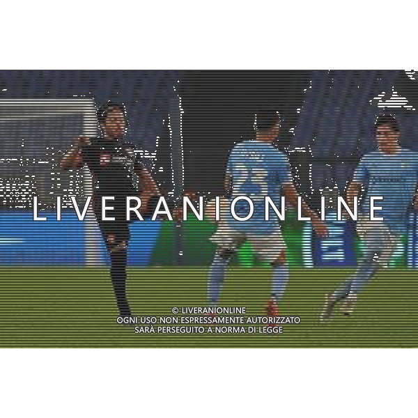 Lazio vs Midtjylland Europa League - 5 Giornata Stadio Olimpico - Roma 27-10-2022 nella foto Evander e Hysaj ©Federico Gaetano/AGENZIA ALDO LIVERANI SAS