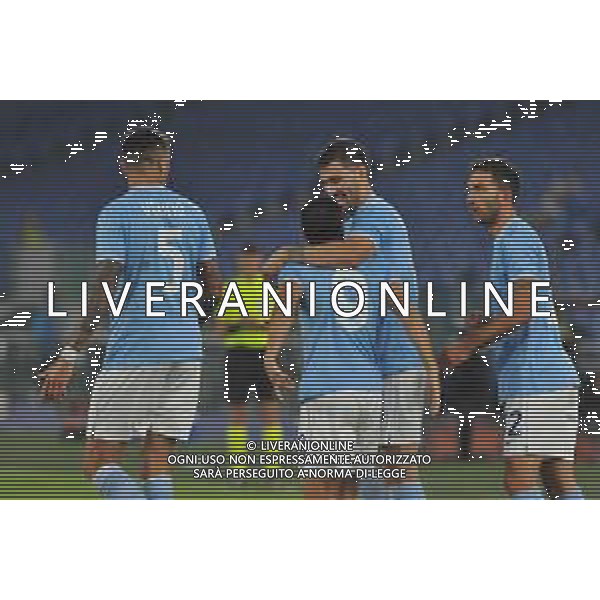 Lazio vs Midtjylland Europa League - 5 Giornata Stadio Olimpico - Roma 27-10-2022 nella foto Esultanza dopo il gol di Pedro ©Federico Gaetano/AGENZIA ALDO LIVERANI SAS