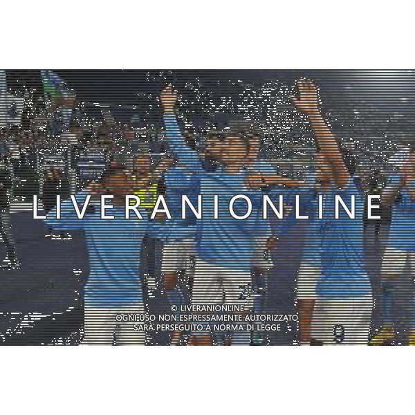 Lazio vs Midtjylland Europa League - 5 Giornata Stadio Olimpico - Roma 27-10-2022 nella foto Esultanza finale Lazio ©Federico Gaetano/AGENZIA ALDO LIVERANI SAS