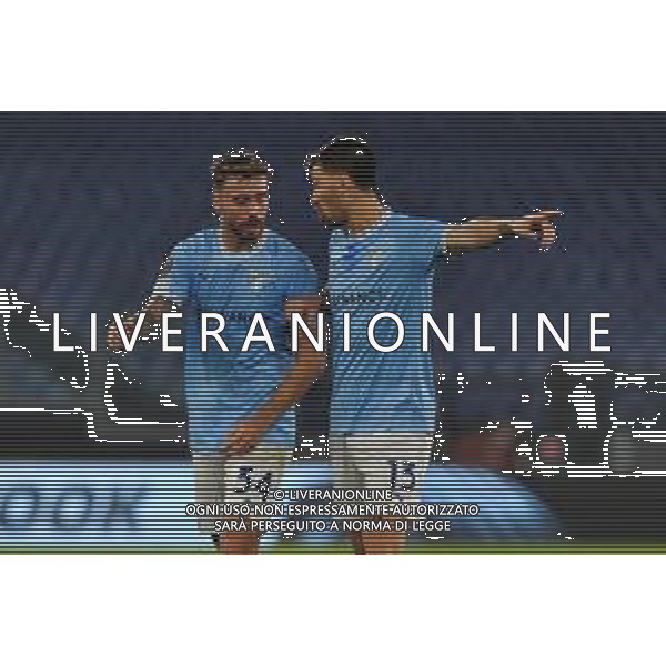 Lazio vs Midtjylland Europa League - 5 Giornata Stadio Olimpico - Roma 27-10-2022 nella foto mario Gila e alessio Romagnoli ©Federico Gaetano/AGENZIA ALDO LIVERANI SAS