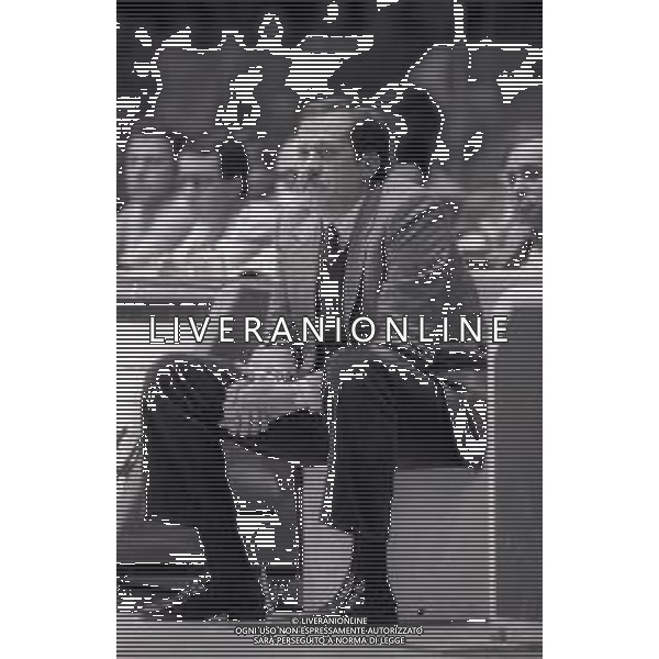 RETROSPETTIVA RICCARDO SALES ALLENATORE BASKET NELLA FOTO RICCARDO SALES ALLENATORE CIAOCREM BASKET NELL\'ANNO 1984-1985 AG ALDO LIVERANI SAS