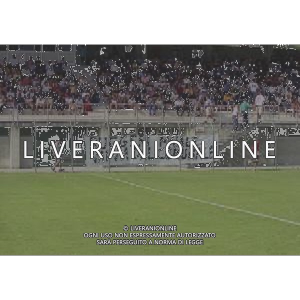 03-08-1999 ALZANO LOMBARDO-AMICHEVOLE ALZANO-ATALANTA NELLA FOTO STRISCIONI CON IL PRESIDENTE ATALANTA IVAN RUGGERI AG ALDO LIVERANI SAS