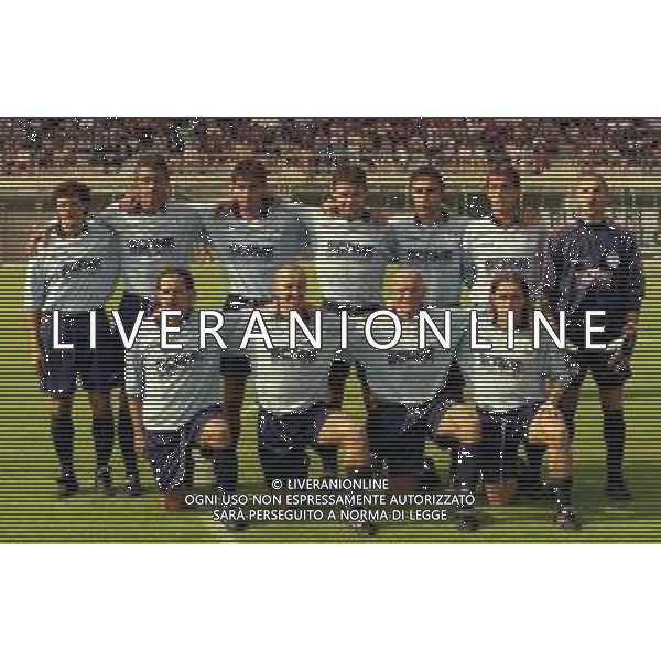 03-08-1999 ALZANO LOMBARDO-AMICHEVOLE ALZANO-ATALANTA NELLA FOTO FORMAZIONE ALZANO 1999-2000 AG ALDO LIVERANI SAS