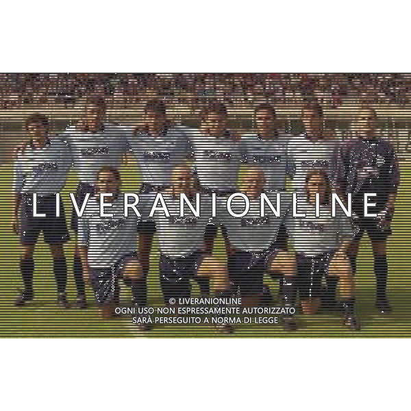 03-08-1999 ALZANO LOMBARDO-AMICHEVOLE ALZANO-ATALANTA NELLA FOTO FORMAZIONE ALZANO 1999-2000 AG ALDO LIVERANI SAS