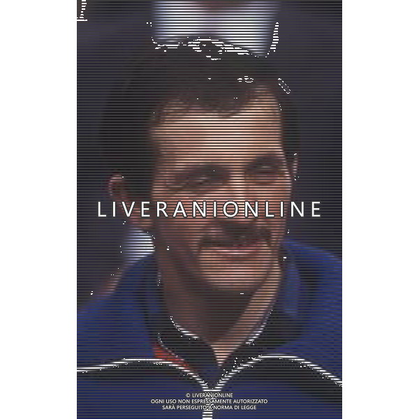 RETROSPETTIVA MAURIZIO DA ZOLT FONDISTA NELLA FOTO MAURIZIO DA ZOLT ALLA TRASMISSIONE DELLA DOMENICA SPORTIVA NELL\'ANNO 1986-1987 AG ALDO LIVERANI SAS