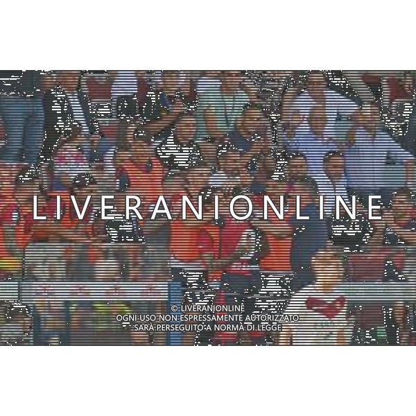 29-10-2022. Cagliari Calcio-Reggina C.S. 11° giornata serie BKT 2022/2023, stadio Unipol Domus Cagliari. Foto Salvatore Moi/Aldo Liverani s.a.s. Nella foto: Gol ed esultanza del Cagliari contro Reggina in casa, allo Stadio Unipol Domus di Cagliari. Segna: Gianluca Lapadula Cagliari ©MOI SALVATORE/AGENZIA ALDO LIVERANI SAS