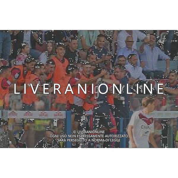 29-10-2022. Cagliari Calcio-Reggina C.S. 11° giornata serie BKT 2022/2023, stadio Unipol Domus Cagliari. Foto Salvatore Moi/Aldo Liverani s.a.s. Nella foto: Gol ed esultanza del Cagliari contro Reggina in casa, allo Stadio Unipol Domus di Cagliari. Segna: Gianluca Lapadula Cagliari ©MOI SALVATORE/AGENZIA ALDO LIVERANI SAS
