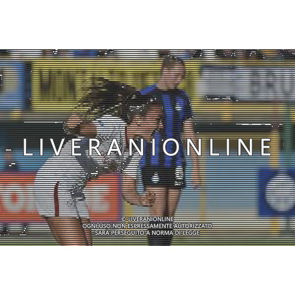TVRG Annamaria Serturini (Roma) esulta dopo il gol dell\'1 a 0 sullo sfondo delusione Irene Santi (Inter) Inter vs Roma Sesto San Giovanni (MI) 29-10-2022 Stadio Ernesto Breda Serie A femminile TIMVISION - 8a giornata foto Roberto Garavaglia/ag. Aldo Liverani sas /AGENZIA ALDO LIVERANI SAS