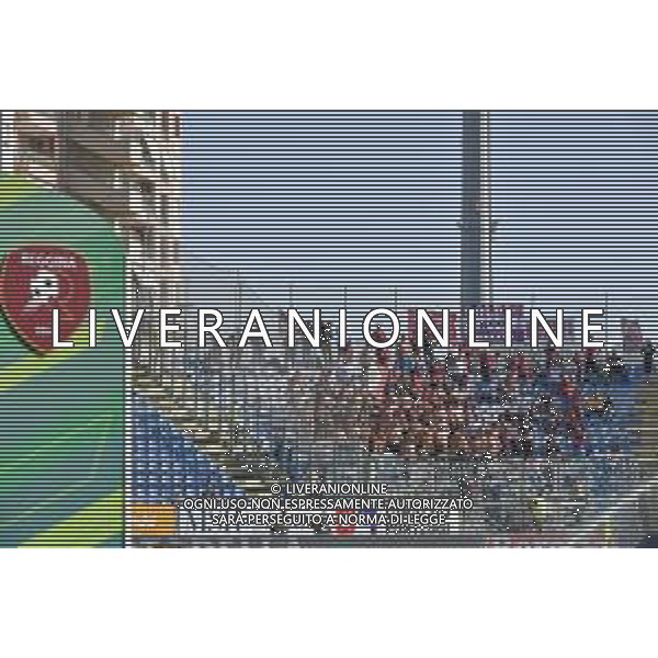 29-10-2022. Cagliari Calcio-Reggina C.S. 11° giornata serie BKT 2022/2023, stadio Unipol Domus Cagliari. Foto Salvatore Moi/Aldo Liverani s.a.s. Nella foto: Tifosi della Reggina nel settore ospiti, allo Stadio Unipol Domus di Cagliari. ©MOI /AGENZIA ALDO LIVERANI SAS