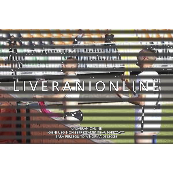 -VENEZIA - ASCOLI 11a giornata Campionato Calcio serie BKT 29-10-2022 Nella Foto esultanza dei giocatori dell\'Ascoli a fine gara sotto la curva dei tifosi © AGENZIA ALDO LIVERANI SAS
