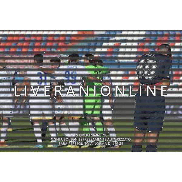 Cosenza vs Frosinone Serie B 2022-2023. Otctober 29, 2022 at Stadio San Vito-Marulla in Cosenza, Italy. In pic: Zilli delusione - Esultanza Frosinone ©Andrea Rosito /AGENZIA ALDO LIVERANI SAS