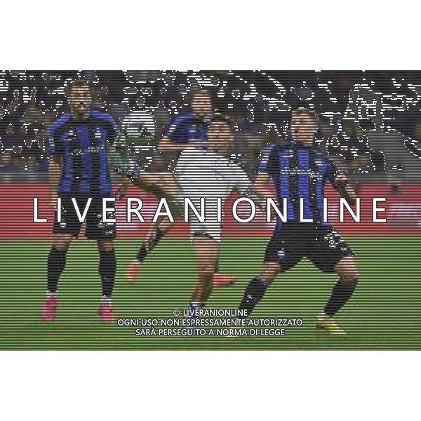 Filip Djuricic (Sampdoria) e Nicolo\' Barella (Inter) Inter vs Sampdoria Milano 29-10-2022 Stadio Giuseppe Meazza - San Siro Campionato Serie A TIM - 12a giornata foto Roberto Garavaglia/ag. Aldo Liverani sas / AGENZIA ALDO LIVERANI SAS