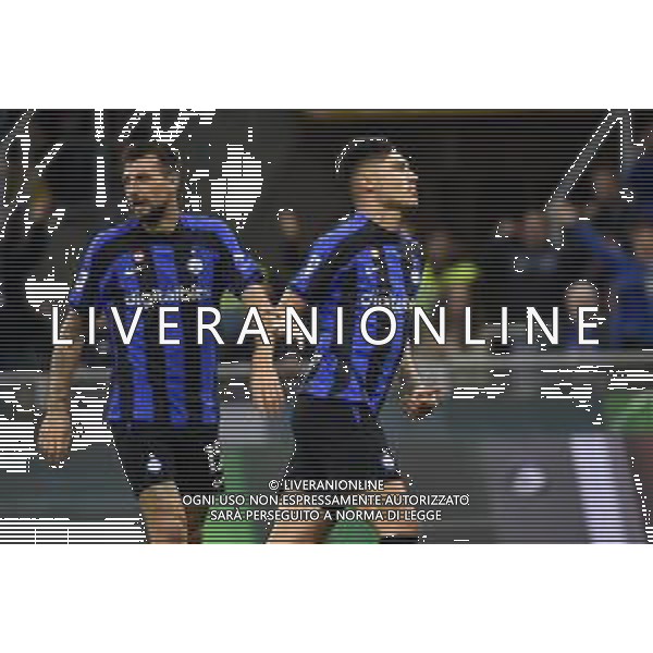 Joaquin Correa (Inter) esulta dopo il gol del 3 a 0 con acerbi francesco Inter vs Sampdoria Milano 29-10-2022 Stadio Giuseppe Meazza - San Siro Campionato Serie A TIM - 12a giornata foto Roberto Garavaglia/ag. Aldo Liverani sas / AGENZIA ALDO LIVERANI SAS