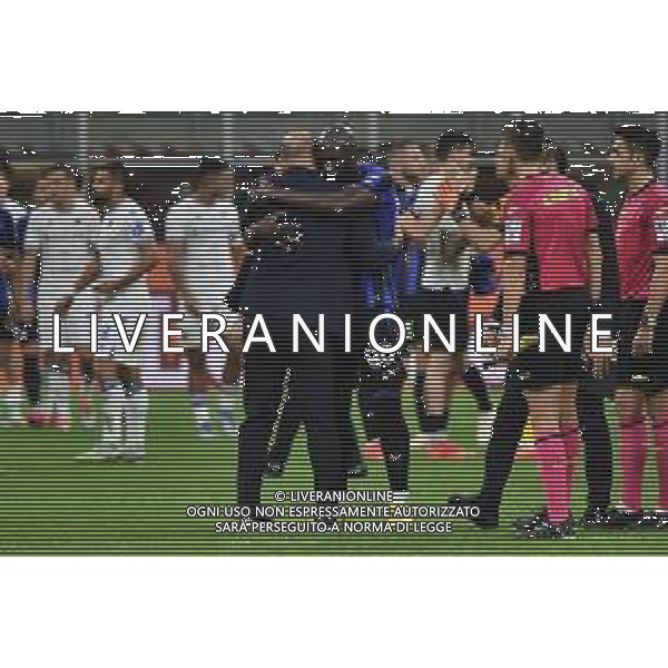 il saluto tra Dejan Stankovic allenatore Sampdoria e Romelu Lukaku (Inter) a fine gara Inter vs Sampdoria Milano 29-10-2022 Stadio Giuseppe Meazza - San Siro Campionato Serie A TIM - 12a giornata foto Roberto Garavaglia/ag. Aldo Liverani sas / AGENZIA ALDO LIVERANI SAS
