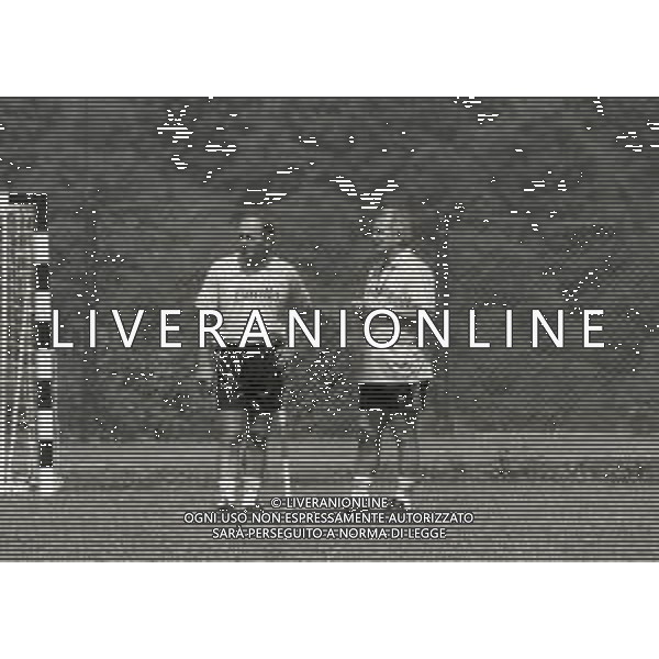 1992 ALLENAMENTO ROMA CALCIO NELLA FOTO VUJADIN BOSKOV E NARCISO PEZZOTTI AG ALDO LIVERANI SAS
