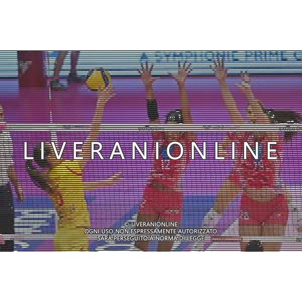 TVRG da SX Laura Partenio (Volley Bergamo 1991), Jordan Thompson (Vero Volley Milano) e Sonia Candi (Vero Volley Milano) Vero Volley Milano vs Volley Bergamo 1991 Monza 30-10-2022 Arena di Monza campionato femminile Serie A1 - 3a giornata regular season foto Roberto Garavaglia/ag. Aldo Liverani sas / AGENZIA ALDO LIVERANI SAS