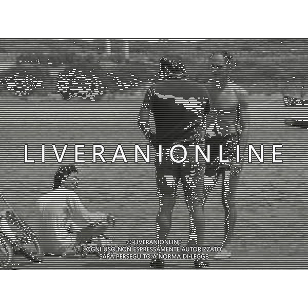 RETROSPETTIVA PHILIPPE LEROY ATTORE NELLA FOTO PHILIPPE LEROY A PORTO ROTONDO NELL\'ANNO 1973 CON EMMA BINI E RENATO SALVATORI AG ALDO LIVERANI SAS