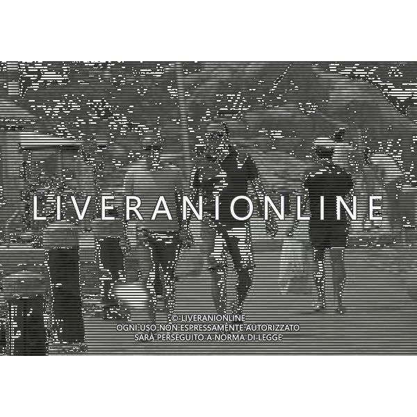 RETROSPETTIVA RENATO SALVATORI ATTORE NELLA FOTO RENATO SALVATORI A PORTO ROTONDO NELL\'ANNO 1973  AG ALDO LIVERANI SAS