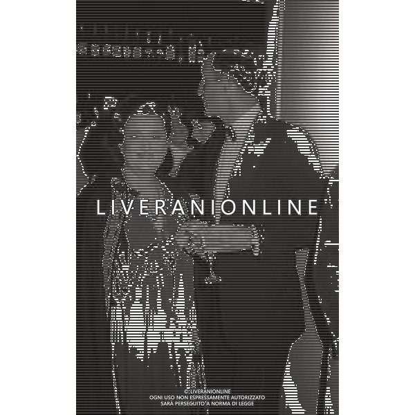 RETROSPETTIVA PHILIPPE LEROY ATTORE NELLA FOTO PHILIPPE LEROY AL PREMIO RODOLFO VALENTINO NELL\'ANNO 1975  AG ALDO LIVERANI SAS 