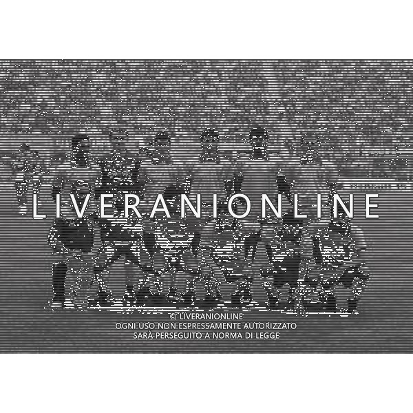 14-10-1989 BOLOGNA PARTITA AMICHEVOLE NAZIONALE ITALIANA -BRASILE 0-1 NELLA FOTO FORMAZIONE BRASILE CALCIO AG ALDO LIVERANI SAS