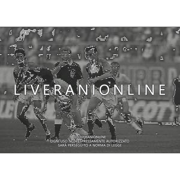 14-10-1989 BOLOGNA PARTITA AMICHEVOLE NAZIONALE ITALIANA -BRASILE 0-1 NELLA FOTO NICOLA BERTI AG ALDO LIVERANI SAS