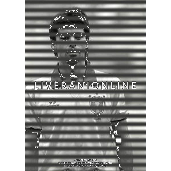 14-10-1989 BOLOGNA PARTITA AMICHEVOLE NAZIONALE ITALIANA -BRASILE 0-1 NELLA FOTO MAURO GALVAO AG ALDO LIVERANI SAS