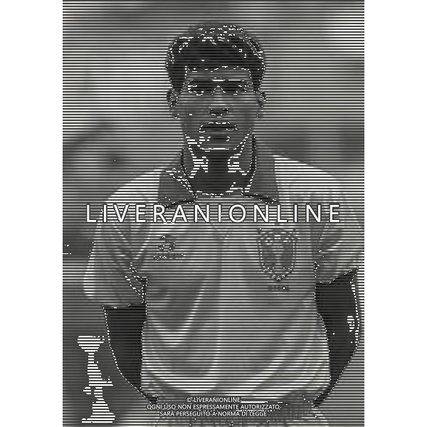 14-10-1989 BOLOGNA PARTITA AMICHEVOLE NAZIONALE ITALIANA -BRASILE 0-1 NELLA FOTO MULLER LUIZ ANTONIO AG ALDO LIVERANI SAS