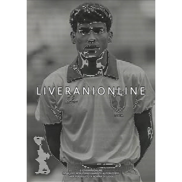 14-10-1989 BOLOGNA PARTITA AMICHEVOLE NAZIONALE ITALIANA -BRASILE 0-1 NELLA FOTO MULLER LUIZ ANTONIO AG ALDO LIVERANI SAS