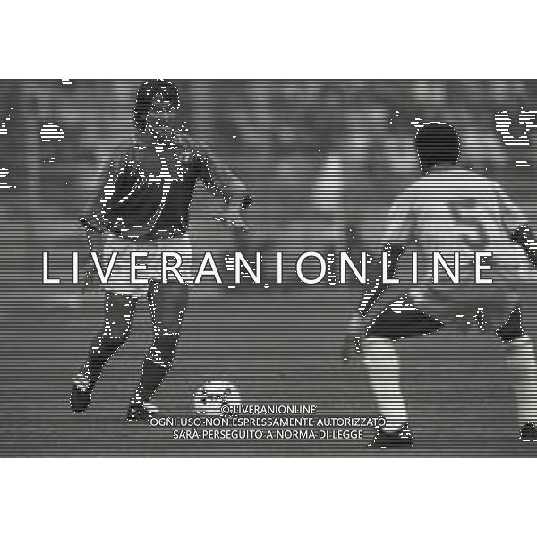 14-10-1989 BOLOGNA PARTITA AMICHEVOLE NAZIONALE ITALIANA -BRASILE 0-1 NELLA FOTO FERNANDO DE NAPOLI AG ALDO LIVERANI SAS