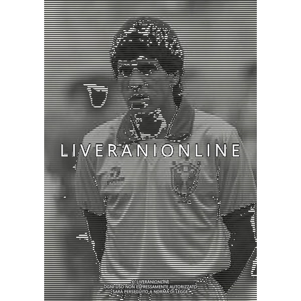 14-10-1989 BOLOGNA PARTITA AMICHEVOLE NAZIONALE ITALIANA -BRASILE 0-1 NELLA FOTO SILAS AG ALDO LIVERANI SAS