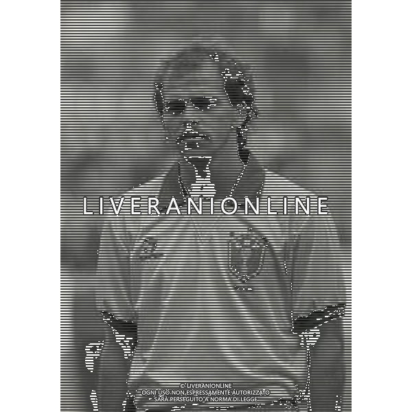 14-10-1989 BOLOGNA PARTITA AMICHEVOLE NAZIONALE ITALIANA -BRASILE 0-1 NELLA FOTO ALEMAO AG ALDO LIVERANI SAS