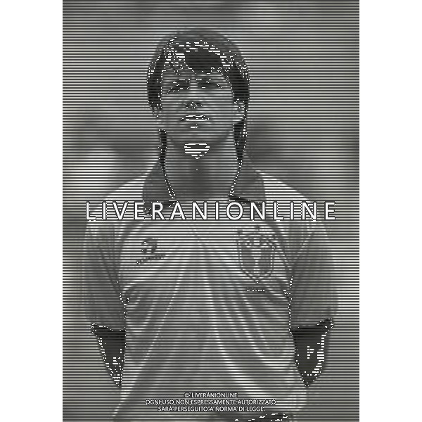14-10-1989 BOLOGNA PARTITA AMICHEVOLE NAZIONALE ITALIANA -BRASILE 0-1 NELLA FOTO CARLOS DUNGA AG ALDO LIVERANI SAS