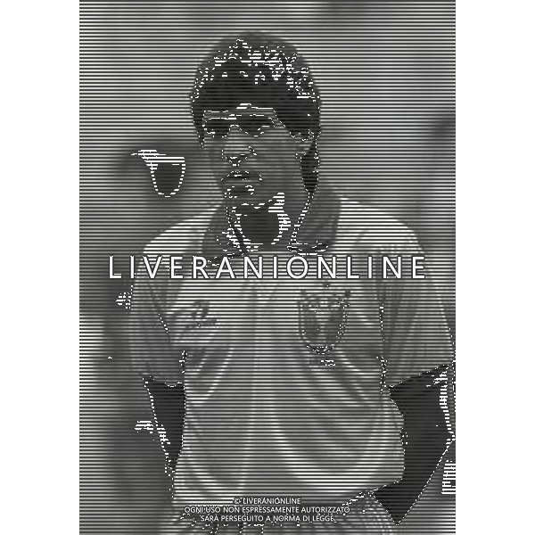 14-10-1989 BOLOGNA PARTITA AMICHEVOLE NAZIONALE ITALIANA -BRASILE 0-1 NELLA FOTO SILAS AG ALDO LIVERANI SAS