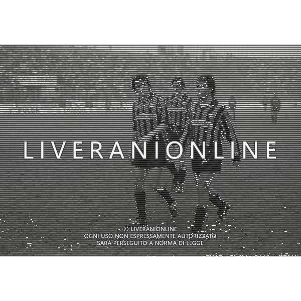 24-01-1990 BERGAMO COPPA ITALIA ATALANTA-MILAN 1-1 NELLA FOTO SERGIO PORRINI E DOMENICO PROGNA AG ALDO LIVERANI SAS
