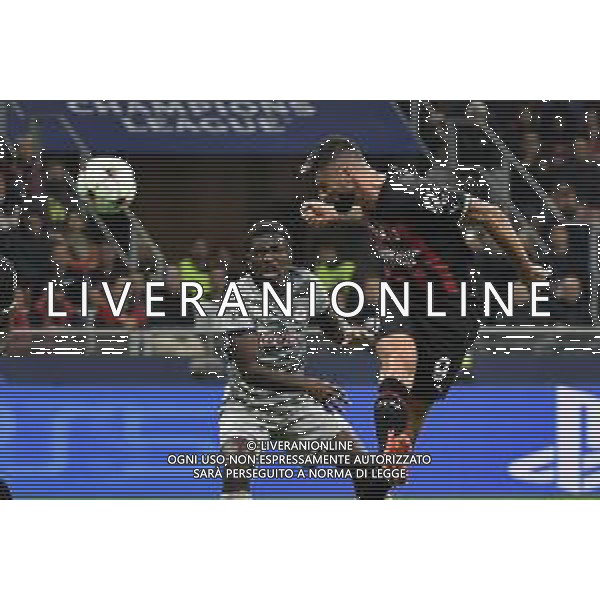 Olivier Giroud (Milan) segna il gol dell\'1 a 0 Milan vs Salisburgo Milano 02-11-2022 Stadio Giuseppe Meazza - San Siro UEFA Champions League fase a gironi gruppo E - 6a giornata foto Roberto Garavaglia/ag. Aldo Liverani sas / AGENZIA ALDO LIVERANI SAS