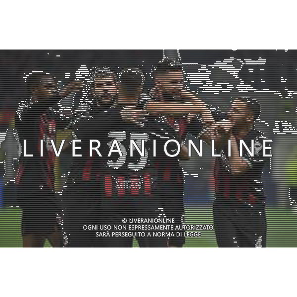 esultanza Milan dopo il gol dell\'1 a 0 Olivier Giroud Milan vs Salisburgo Milano 02-11-2022 Stadio Giuseppe Meazza - San Siro UEFA Champions League fase a gironi gruppo E - 6a giornata foto Roberto Garavaglia/ag. Aldo Liverani sas / AGENZIA ALDO LIVERANI SAS