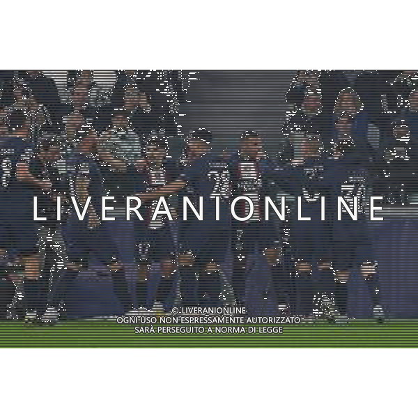 Torino 02.11.2022 Stadio Allianz Stadium ©Manuela Viganti/Agenzia Aldo Liverani Juventus vs Paris Saint Germain Champions League 2022/2023 Gruppo H Giornata 6 di 6 Nella foto: esultanza paris saint germain dopo il gol di kylian mbappe\' / AGENZIA ALDO LIVERANI SAS