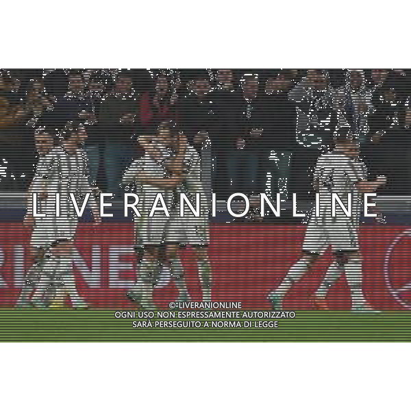 Torino 02.11.2022 Stadio Allianz Stadium ©Manuela Viganti/Agenzia Aldo Liverani Juventus vs Paris Saint Germain Champions League 2022/2023 Gruppo H Giornata 6 di 6 Nella foto: esultanza juventus dopo il gol di leonardo bonucci / AGENZIA ALDO LIVERANI SAS